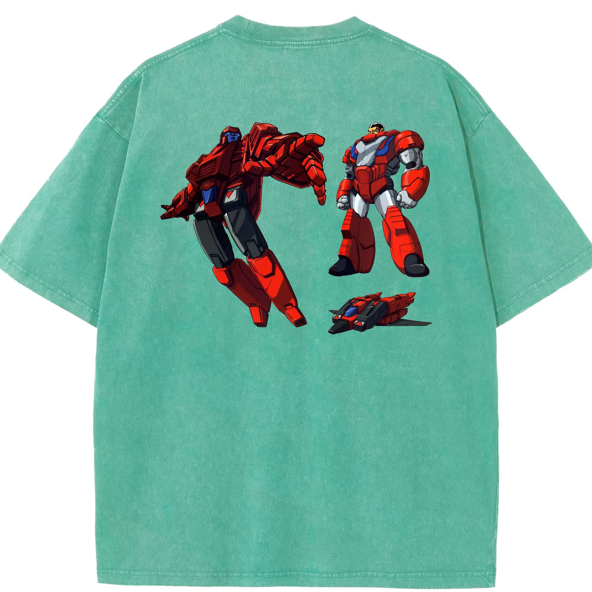 （画像用）  綿100% ヴィンテージ風 半袖Tシャツ（背面プリント）